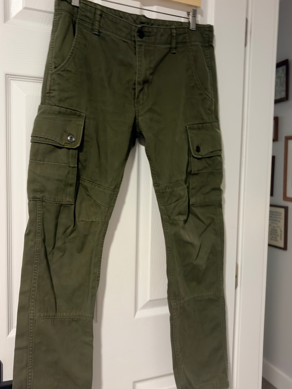 Levi's Olive Green Cargo Pants with Utility Pockets